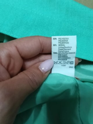 Casaco elegante verde água