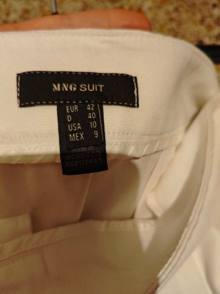 Falda Mango Blanca Talla 42