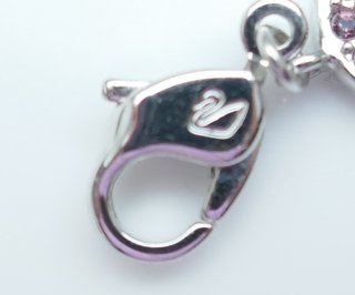 Charm sombrero morado y plateado Swarovski