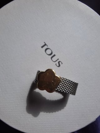 Anillo Tous Acero y Oro 18k