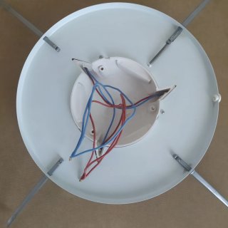 Plafón de techo redondo blanco