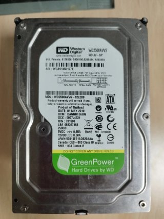 Disco Duro Western Digital 250GB