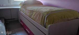 Cama nido con escritorio y cajones