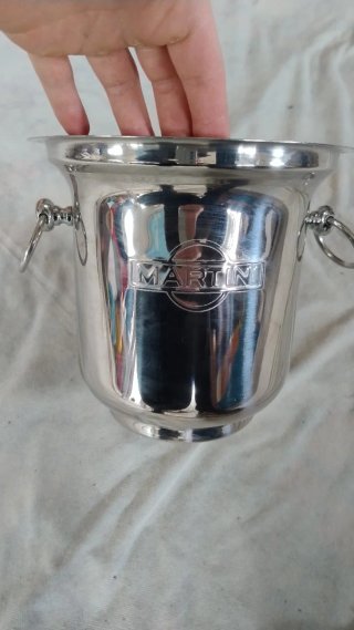 Portaghiaccio Martini Vintage Metallo Argento