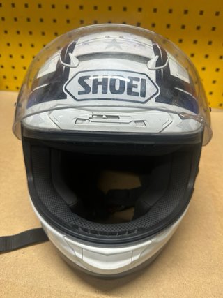 Casco Shoei Carretera Estrellas Azul Rojo Blanco