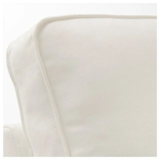 KIVIK Funda blanca sofá 2 plazas + chaiselongue