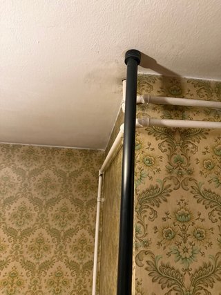 Lámpara Arco Metálica Negra de mediados años 90