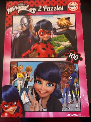 2 Puzzles Miraculous Ladybug 100 piezas