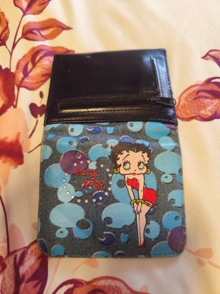 Monedero Cartera Betty Boop Azul y Morado
