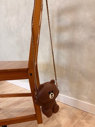Bolso Monedero Oso Brown Silicona