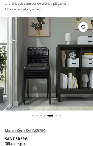 Silla IKEA SANDSBERG Negra