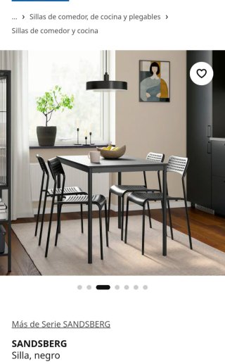 Silla IKEA SANDSBERG Negra