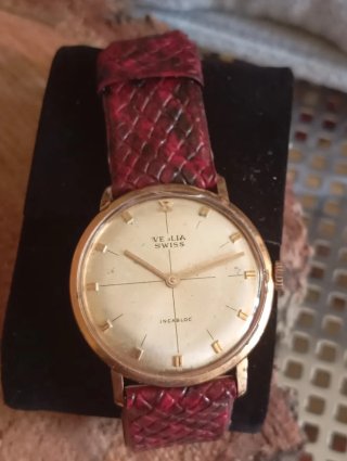 Orologio Velia Swiss Incabloc Oro Rosso