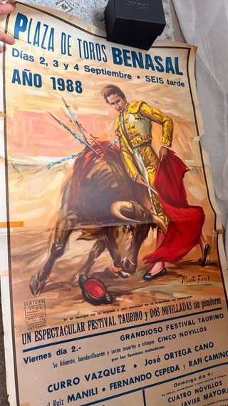 Cartel Toros Benasal 1988