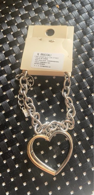 Braccialetto N&F Cuore Oro e Argento