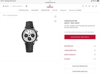 Reloj Omega Speedmaster Date Panda