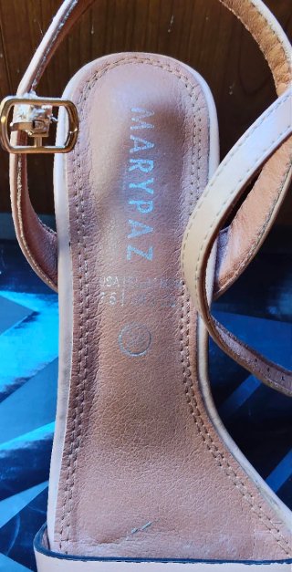 Sandalias Marypaz Talla 38 Beige/Marrón