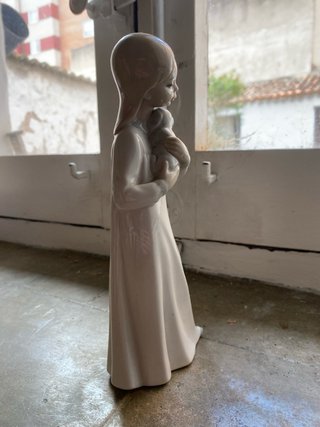 Figura Zaphir Lladró Porcelana Niña Bebé