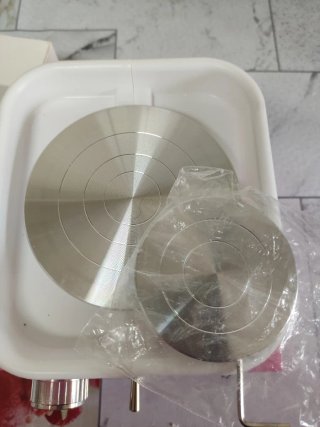 Mini torno de cerámica rosa