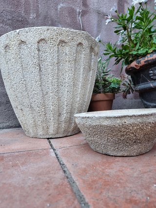 Maceta jardinera de piedra