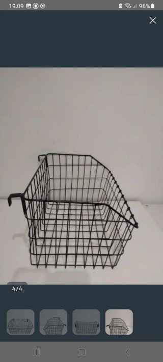 Cesta de metal a estrenar