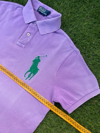 Polo Ralph Lauren Morado Logo Verde