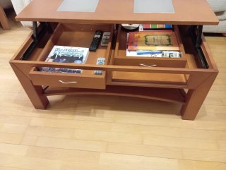 Mesa de centro madera y cristal