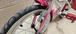 Bicicleta infantil BTWIN 16' blanca y rosa