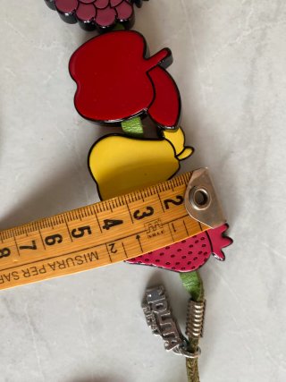 Cintura in pelle TU Nolita con dettagli colorati