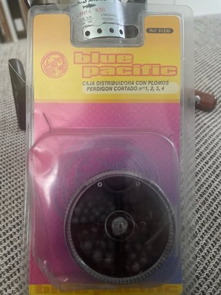Carrete pesca Cobra 430 + caja plomos nuevo