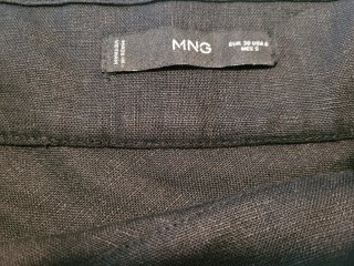 Falda Lino Negra Talla M