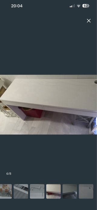 Escritorio MICKE blanco 142x50 cm