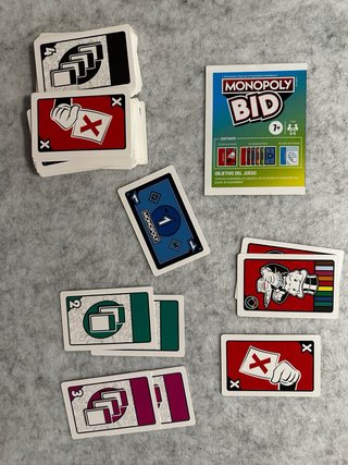 Monopoly Bid Juego de Cartas Hasbro