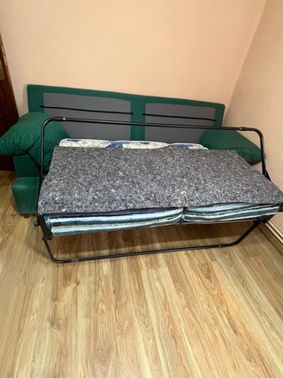 Sofá Cama Tela Verde