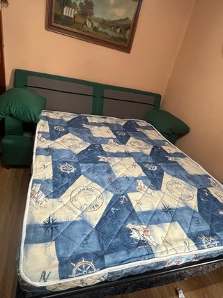 Sofá Cama Tela Verde