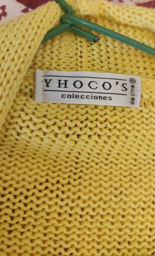 Chaqueta amarilla algodón mujer talla única
