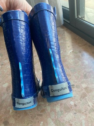 Botas de agua niño dragón azul