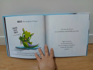 Libro infantil  Hay una dragona en tu libro