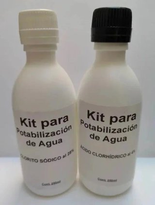 2 Kits de Potabilización de Agua,  4x250ml