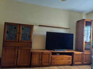 Mueble salón madera maciza rústico
