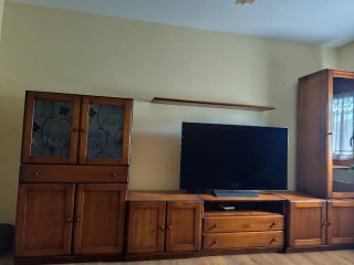 Mueble salón madera maciza rústico