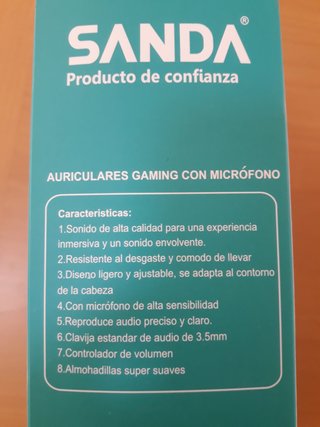 Auriculares SANDA SD-3093 con micrófono