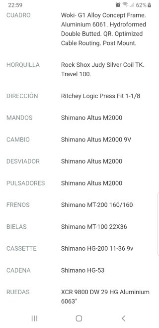 Bicicleta montaña MMR Woki 29 50 2021