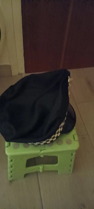 Berretto da Polizia per Costumi Taglia Unica