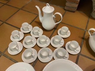 Vajilla Porcelana Oro/Blanca - Silesian Porcelain
