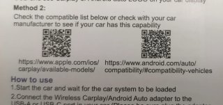 Adaptador Inalámbrico Coche CarPlay Android Auto