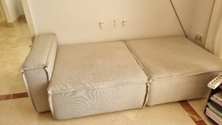 Conjunto de dos sofás independientes o chais longe