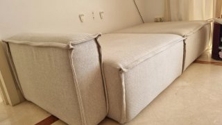 Conjunto de dos sofás independientes o chais longe