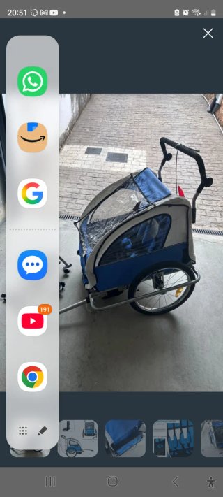 Remolque para bicicleta de niño