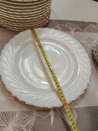 Servizio Piatti Bavaria Porcellana Oro Bianco